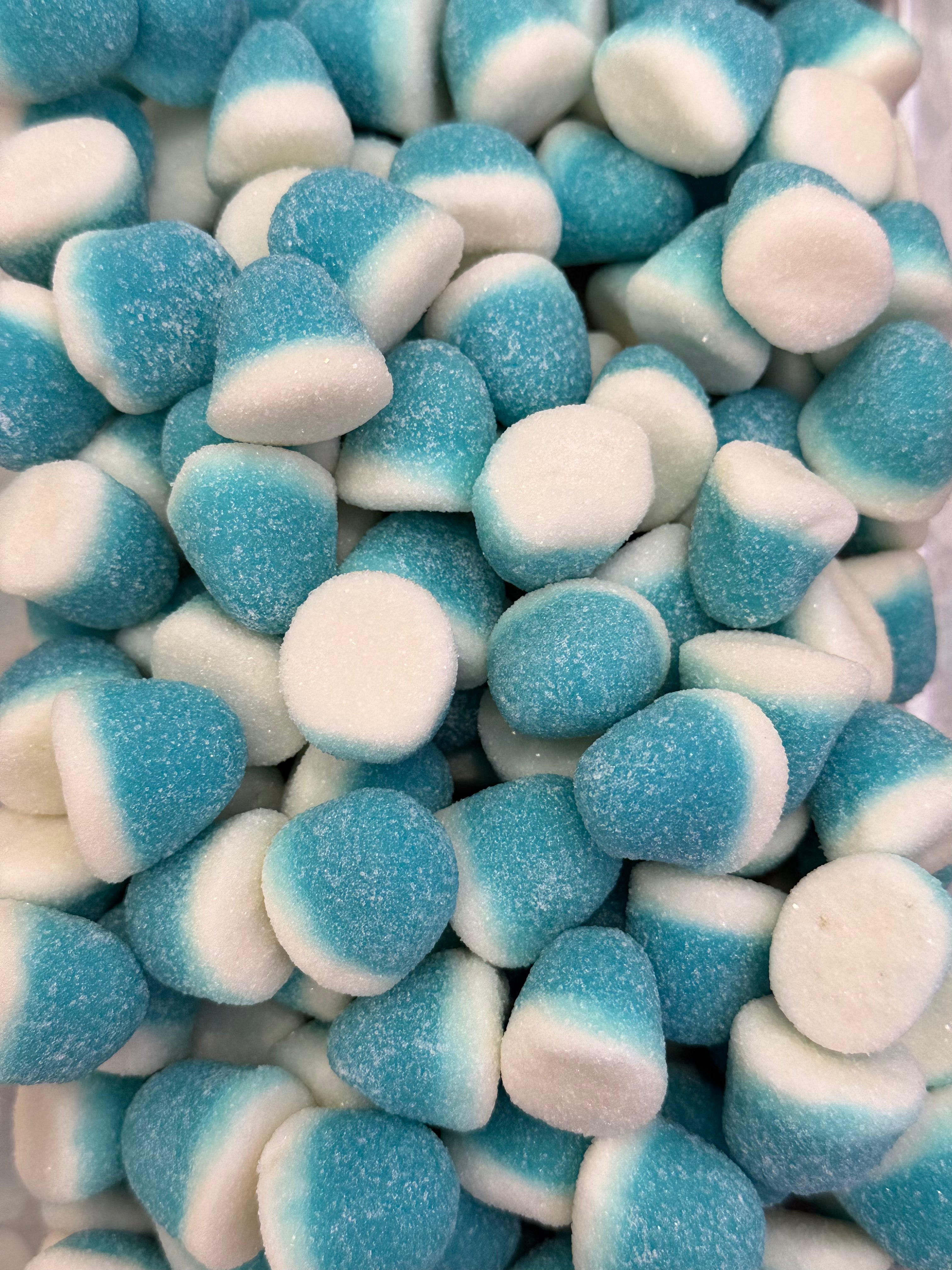 Bisous bleu framboise