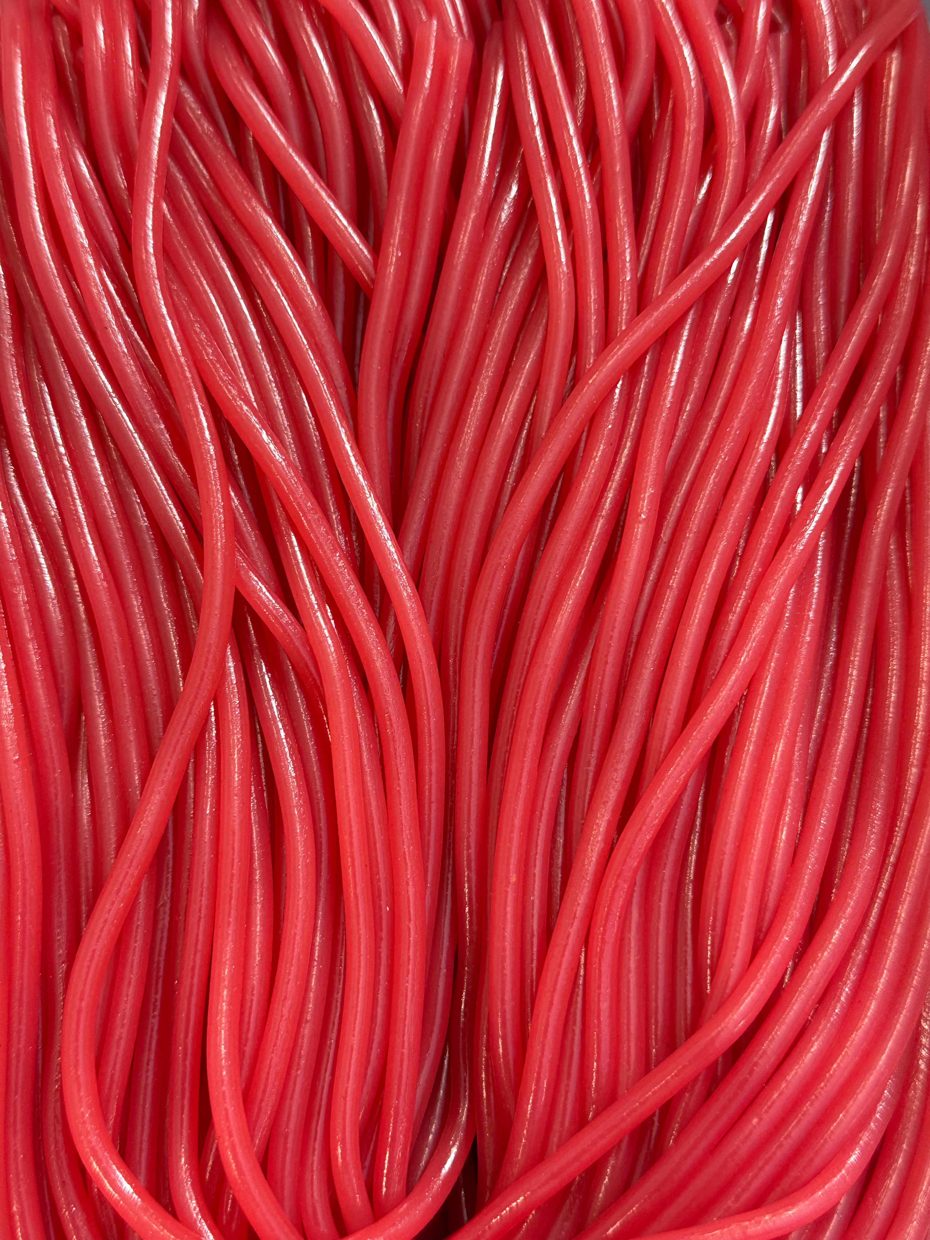 Lasso lisse fraise (x10)