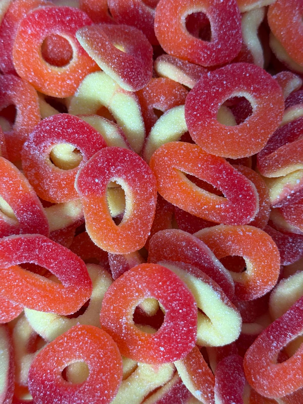 🍑 Anneaux Pêche (100g)